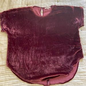 Madewell velvet shirt